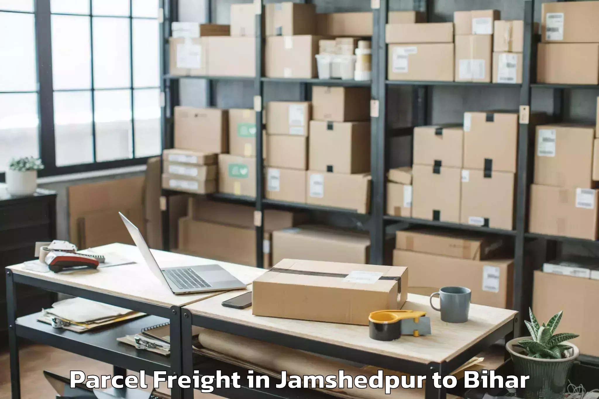 Book Jamshedpur to Darbhanga Airport Dbr Parcel Freight Online